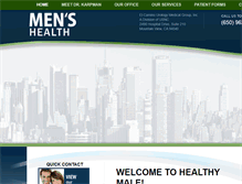 Tablet Screenshot of healthy-male.com